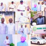 Images of Rt. Hon Ibrahim Abdullahi Balarabe with Kogi State Chairman of the National Youth Council of Nigeria (NYCN) and Yahaya Idris, the CEO of Global Times Nigeria