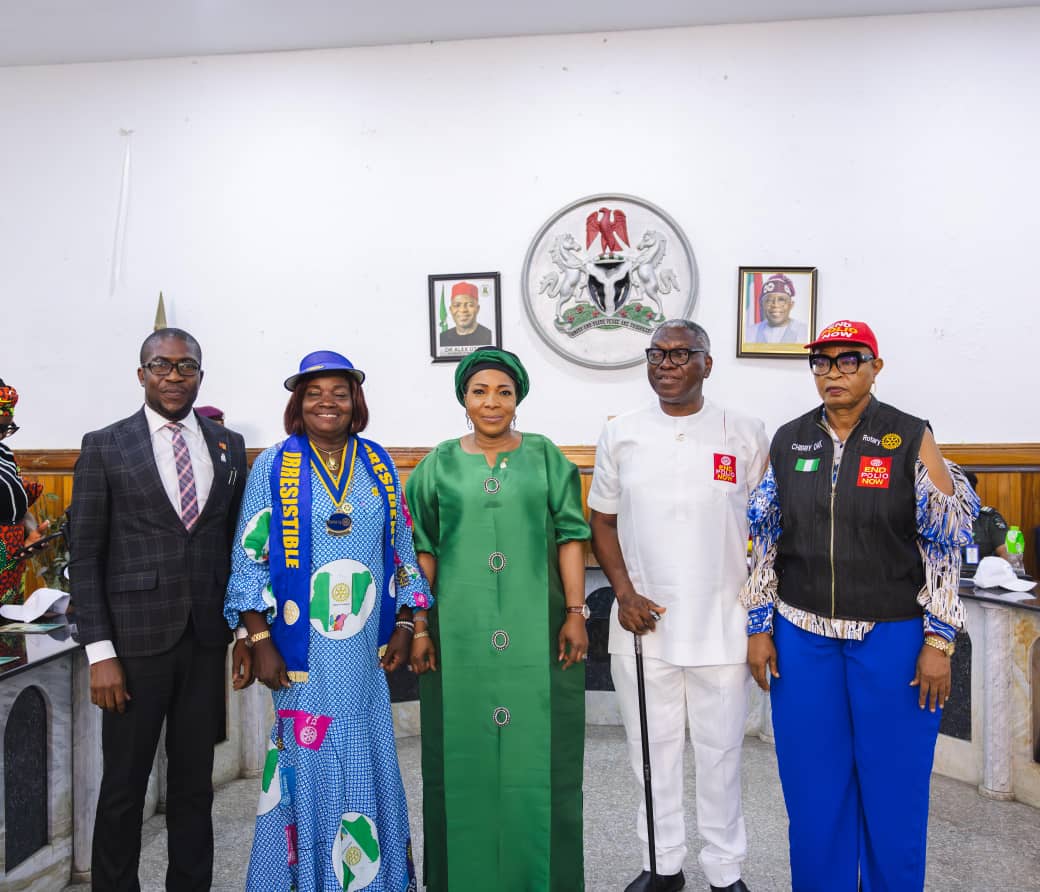 Wife of Abia Governor, Mrs. Priscilla Otti, Inducted into Rotary Club Umuahia Government House