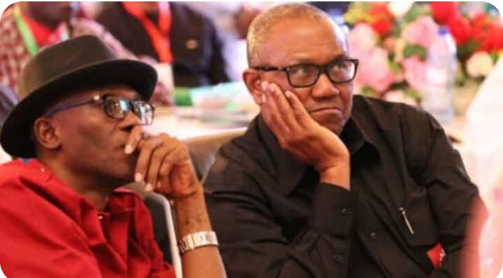 Julius Abure, Former National Chairman Labour party and Peter Obi, Labour Party Presidential candidate for the 2023 elections