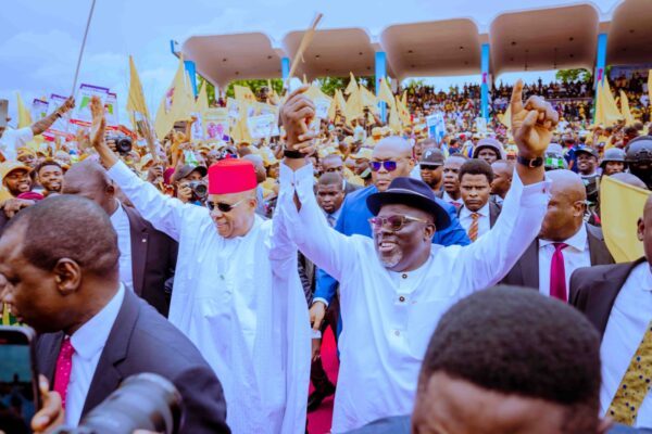 Vice President Kashim Shettima and Delta State Governor, Sheriff Oborevwori
