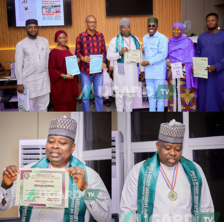 Kogi State Ranks Highest in Ethics with Ododo's Spokesperson Recognized as Ethics Ambassador