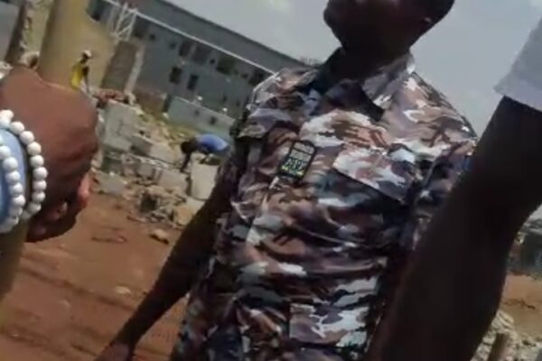 Police officer hired to do the dirty job at the site