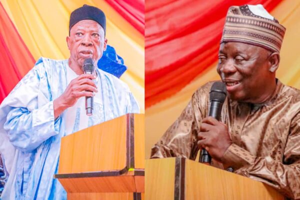 Senator Abdullahi Adamu and Rt. Hon Ibrahim Balarabe Abdullahi