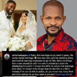 Celebrity: Uche Maduagwu doubts Ruby Ojiakor's marriage will last two year