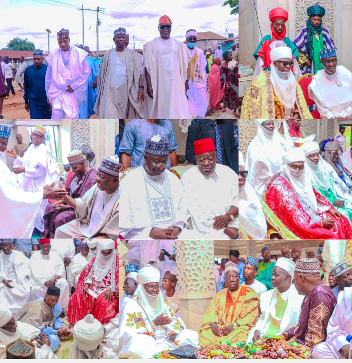 Aisha, daughter of Federal Commissioner Aliyu Tijani, weds Shitu, son of Emir of Loko in Nasarawa, attended by top politicians