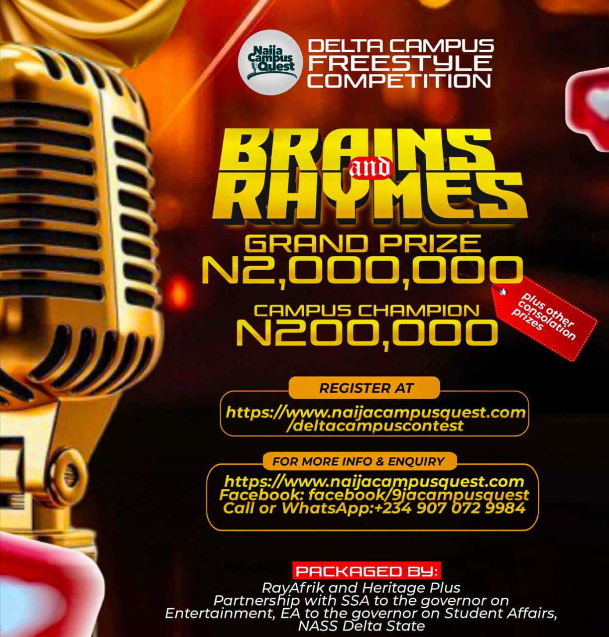 RayAfrik Takes Talent Search to Delta Schools with “Naija Campus Quest”