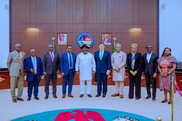 Delta State Governor, Rt. Hon. Sheriff Oborevwori and leader of management team of Seplat Energy, led by its Chief Executive Officer, Mr. Roger Brown, at Government House, Asaba.