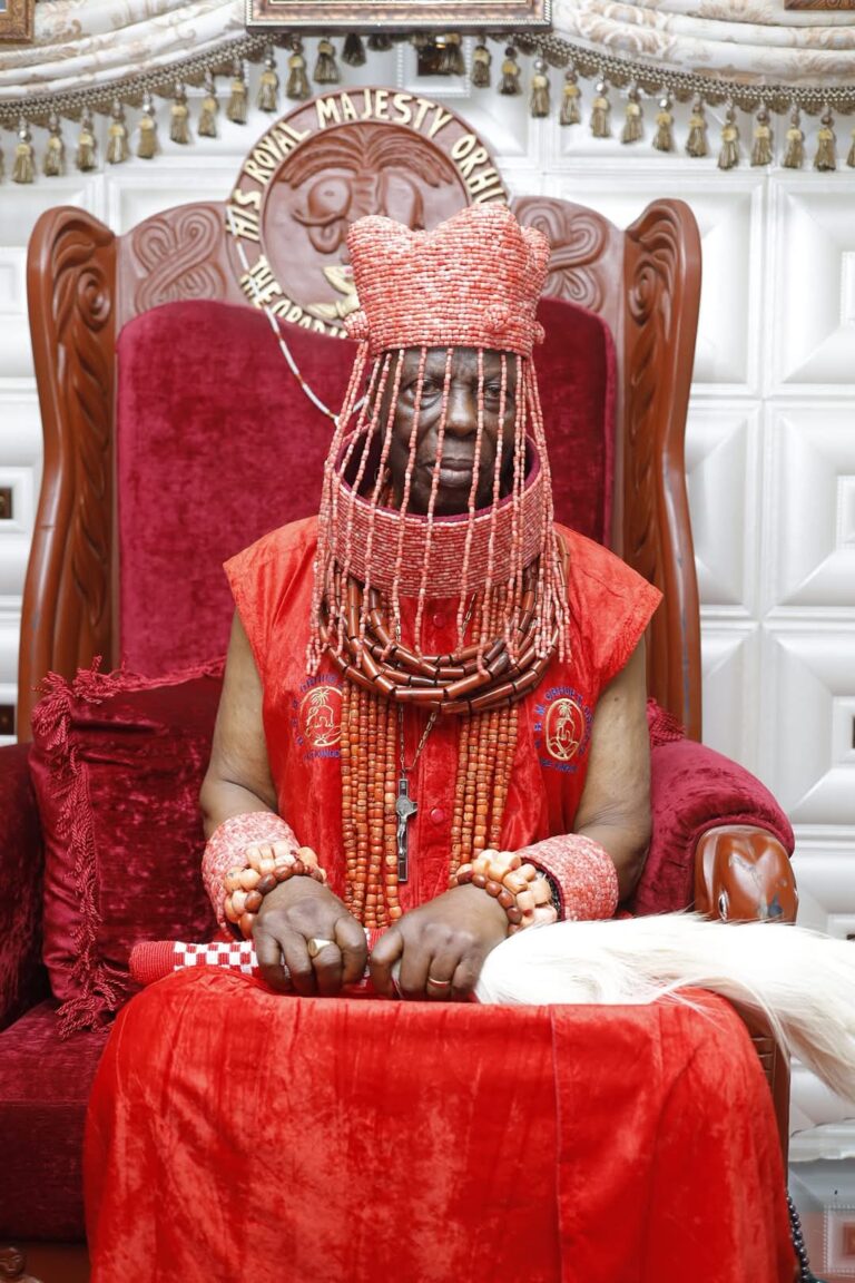 His Royal Majesty, Major General Felix Mujakperuo (Rtd), Orhue I, CFR, mni, the Orodje of Okpe Kingdom
