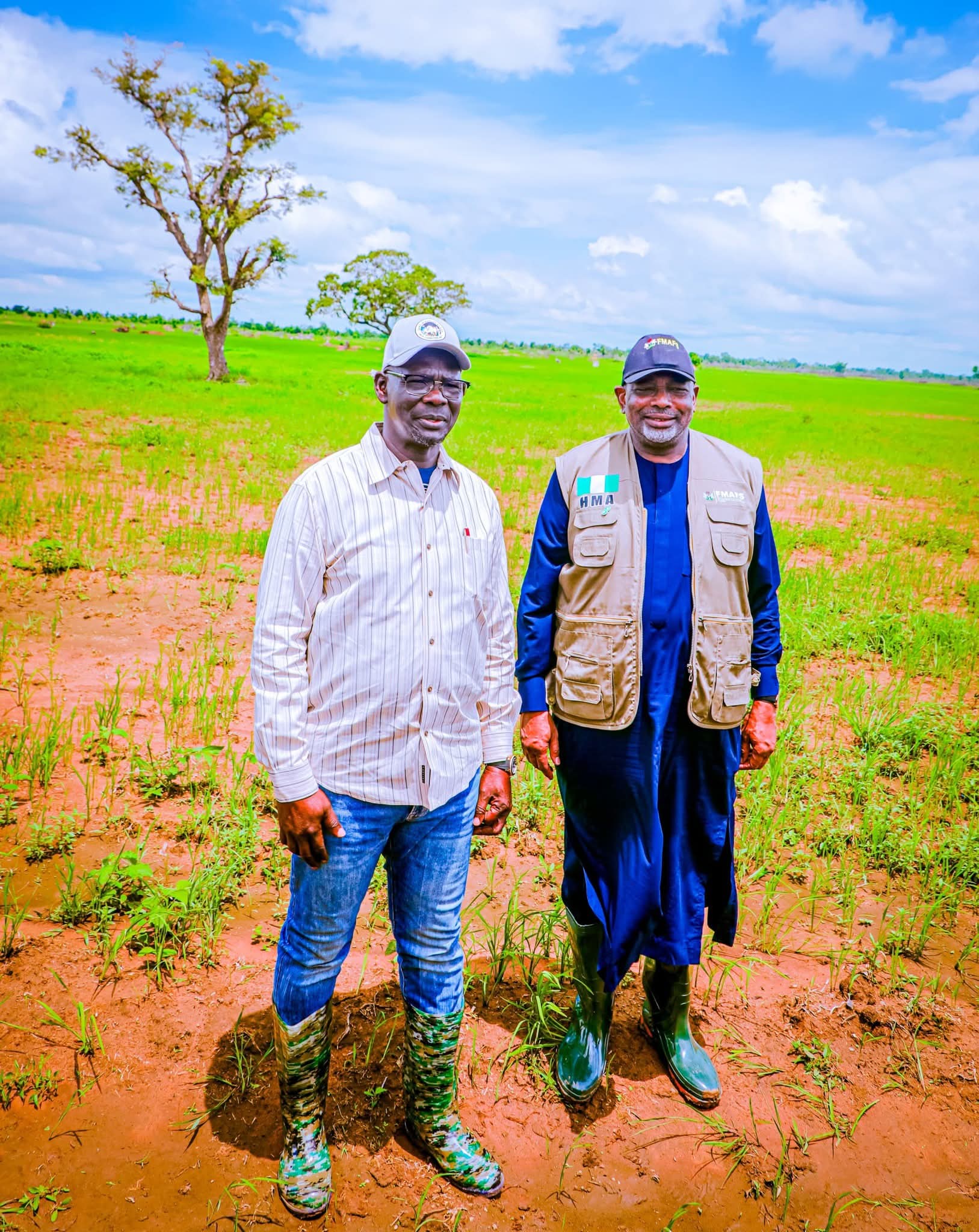 Nasarawa: Agriculture Minister visits Ayarkeke rice farm, pledges FG support