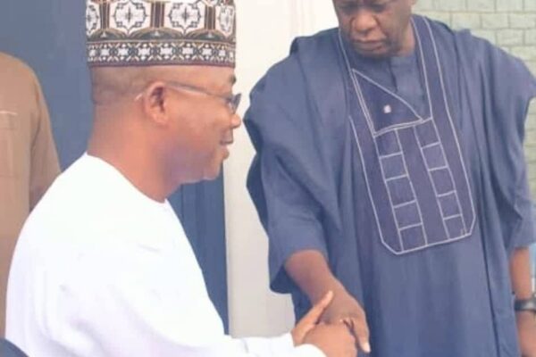 Gov. Ahmed Usman Ododo (L), Sen. Sunday Karimi (R)