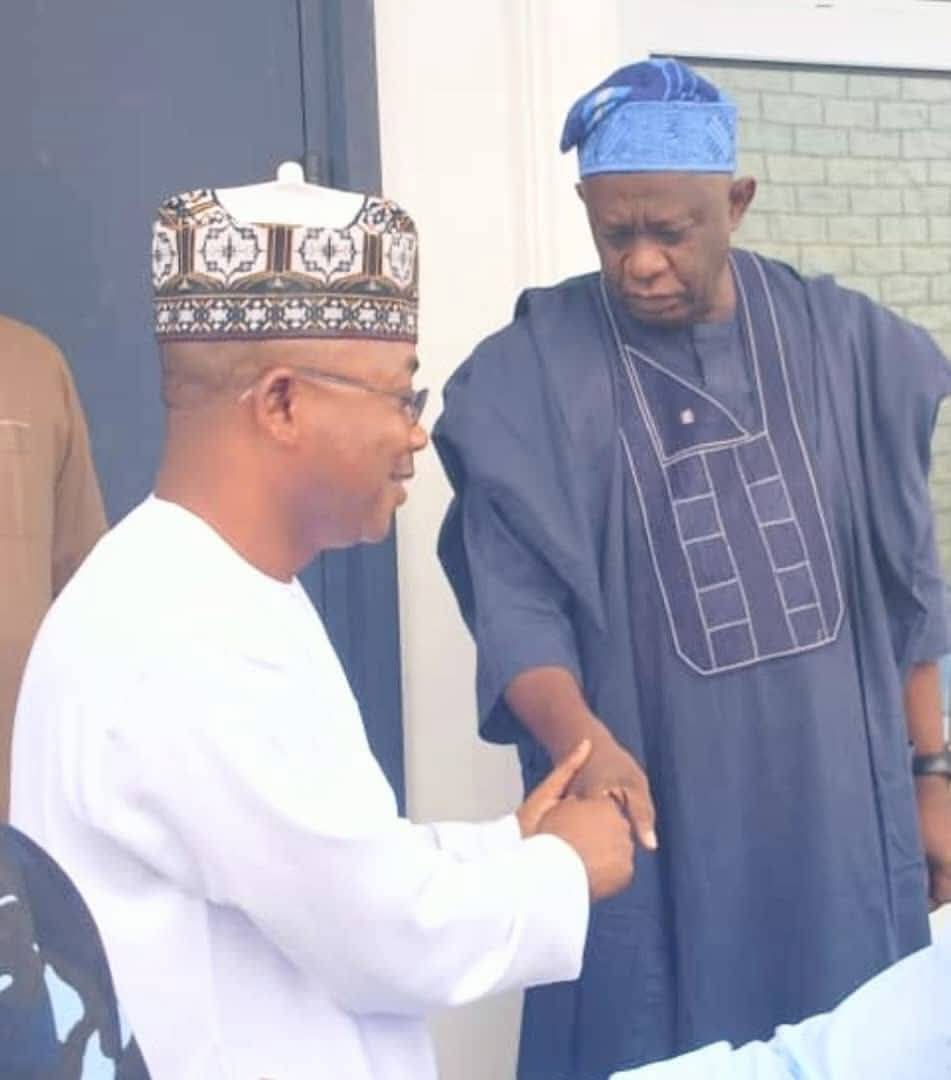 Gov. Ahmed Usman Ododo (L), Sen. Sunday Karimi (R)