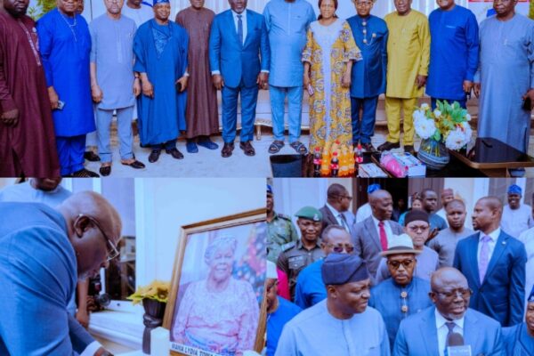 Oborevwori Commiserates with APC National Chairman Over Mother’s Demise