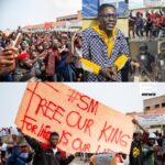 Shatta Wale's fans protest his detention at EOCO's office
