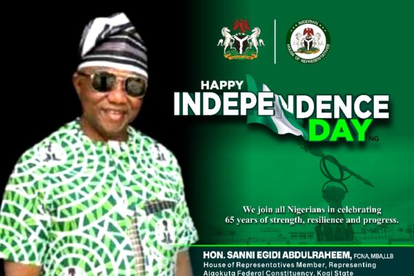 Hon. Sanni Egidi Abdulraheem (SEA), House of Representatives Member, Ajaokuta Federal Constituency