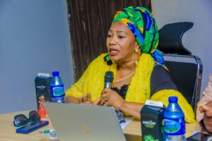 The Honourable Commissioner of environment and natural resources, Dr. Margaret Elayo.