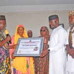 MADA youth wing chairman, Kokona branch, while honouring some dignitaries during the summit.