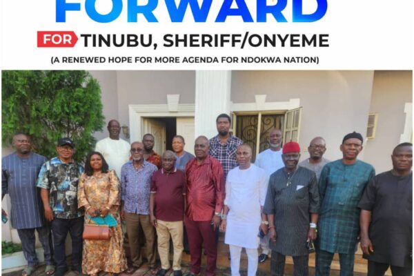 NDOKWAFORWARD Meets, Resolves to Continue Mobilising Support for Tinubu, Oborevwori