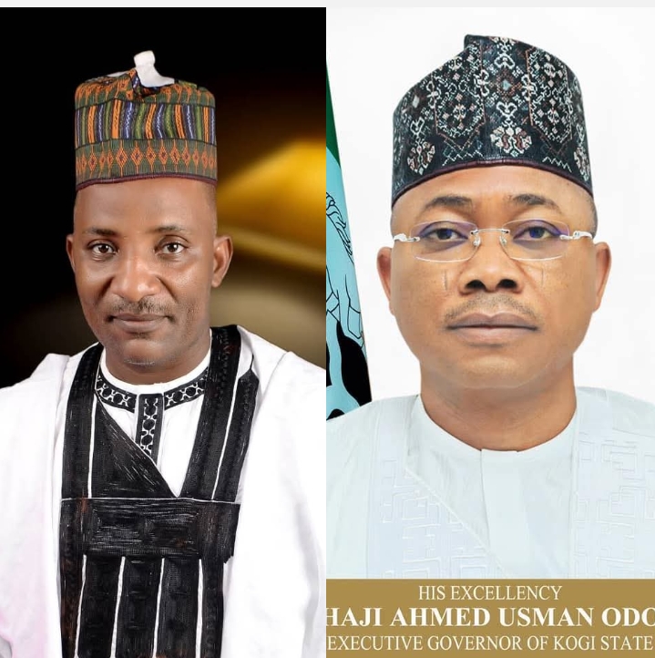 Mr. Micheal Ojotule, the Convener of Micheal Ojotule Support Group and Kogi State Governor, Alhaji Ahmed Usman Ododo