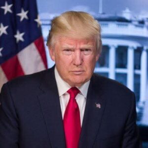 President Donald Trump of US