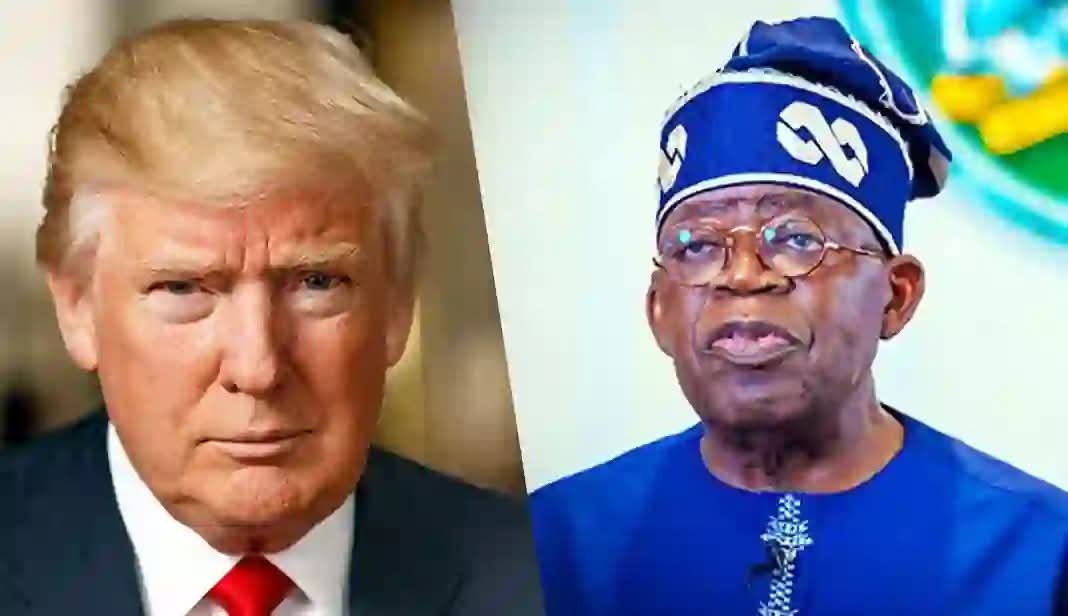 President Donald Trump of US and President Bola Ahmed Tinubu of Nigeria