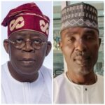 President Bola Ahmed Tinubu and President of Peace Development, Security and Humanitarian Rights Association of Niger Deltans, Comrade Mike J.K. Tiemo