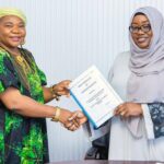 MD/CEO, Aspitah Global Resources Ltd, Ms. Latifah Aspitah Isah FCAI (L), DG CLTC, Ms. Rinsola Abiola (R)