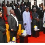 The Vice Chancellor, NSUK together with other Academic Staff of the Institution during the event