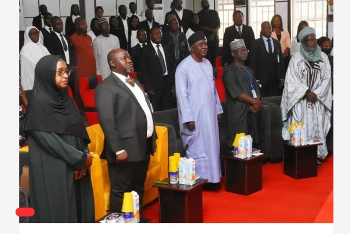 The Vice Chancellor, NSUK together with other Academic Staff of the Institution during the event