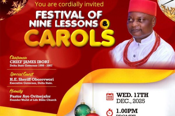 Agbon Traditional Council to Host Festival of Nine Lessons and Carols in Isiokolo