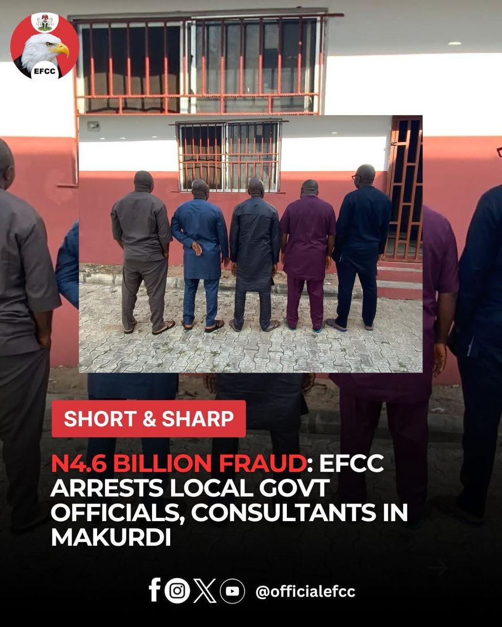 EFCC Uncovers ₦4.6B Fraud in Benue State Under Alia's Govt