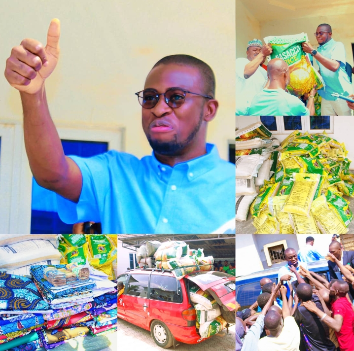 Christmas Cheer: Nasarawa Deputy Speaker Oyanki Stuns Constituency with N5M Cash, 250 Rice Bags, 100 Wrappers