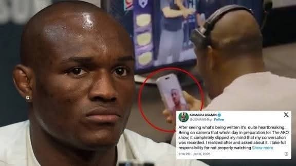 Kamaru Usman Apologises Over Leaked Video of Chat with Anthony Joshua After Ogun Car Crash