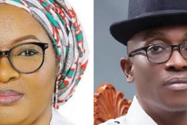 Nenadi Usman and Julius Abure