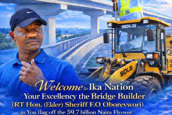 Uromi Junction Flyover: Aniagwu Welcomes Oborevwori, the Bridge-Builder, to Agbor