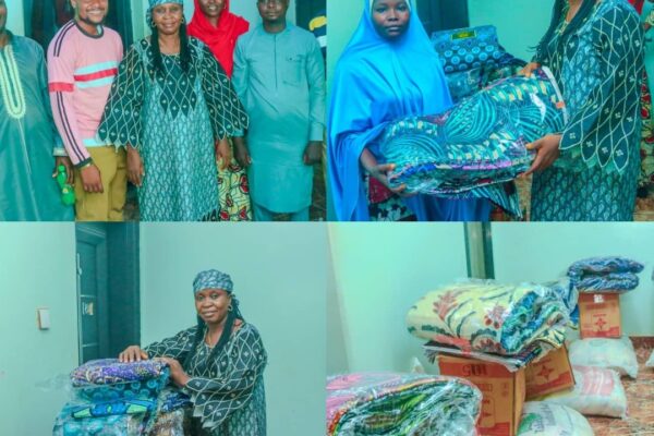 Nasarawa Speaker's Wife Empowers Widows, Orphans with Wrappers, Cooking Items Worth Millions in Kokona LGA