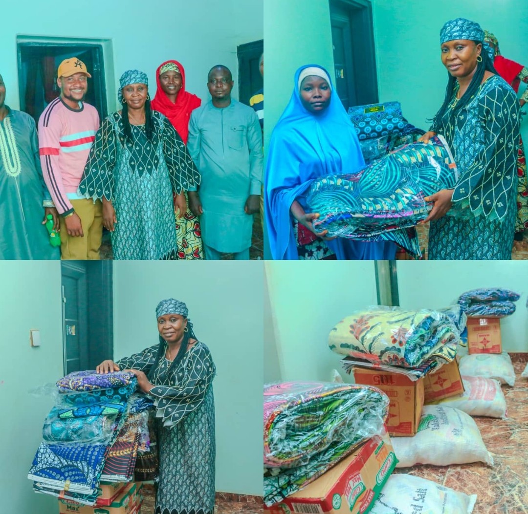 Nasarawa Speaker's Wife Empowers Widows, Orphans with Wrappers, Cooking Items Worth Millions in Kokona LGA