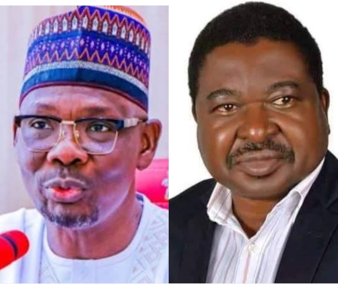 Nasarawa State Governor, Engineer Abdullahi Sule and Vice Chancellor of the University of Mkar, Benue State, Professor Zacharys Anger Gundu