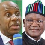 Former Governor of Rivers State, Rotimi Amaechi and Former Governor of Benue State, Samuel Ortom