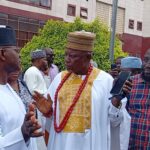 HE Yahaya Adoza Bello (L), Chief Richard Asaje (M), Hon. Omonu Joshua (R)