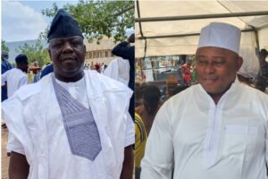 Mr. Musa Abdulazeez, FIPMA FICA,Ph.D (L), Dr. Yakubu Siyaka Adabenege (Fancy), Auditor General for Local Government, Kogi State (R)