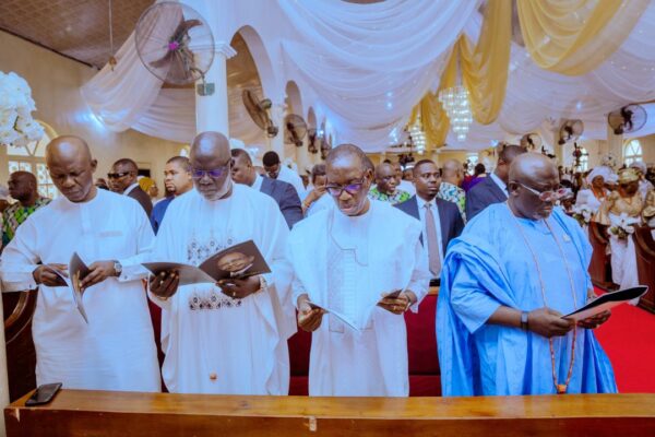 Shettima, Oborevwori, Okowa, Others Honour Pa Ogbue at Burial in Delta