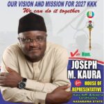 Joseph Kaura's Campaign Council Backs Wadada for Nasarawa Governor, Seeks Support for Own Bid