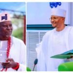 Chief Richard Asaje (L), Elder Leke Abejide (R)