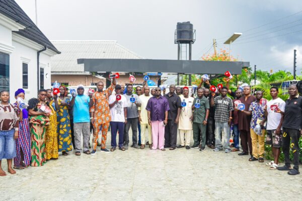 2027: Emevor Ward 7 Renewed Hope Coordinators Inaugurated as Erezih Distributes Campaign Megaphones