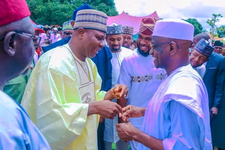 Speaker Danladi Jatau and Senator Aliyu Ahmed Aliyu Wadada