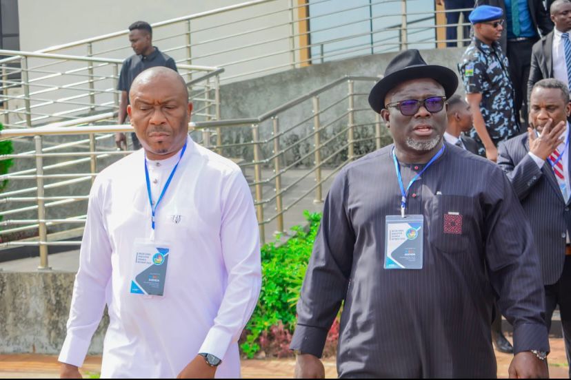 Delta State Commissioner for Culture and Tourism, Dr Darlington Ijeh and Delta State Governor, Rt. Hon. Sheriff Oborevwori