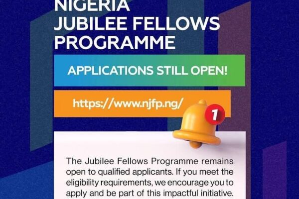 Nigerian Youths Urged to Apply as Jubilee Fellows Programme Offers Career Opportunities