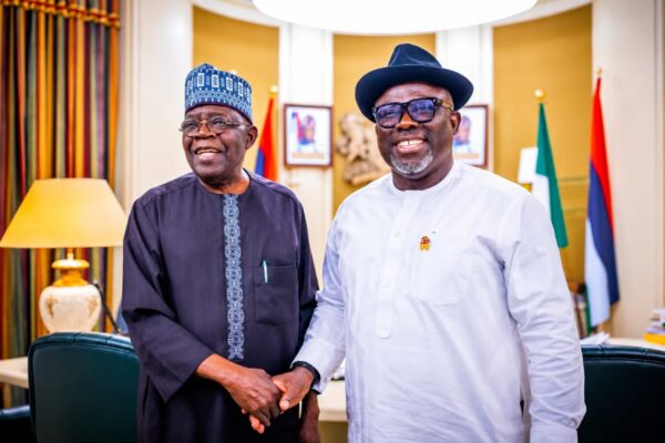 President Bola Ahmed Tinubu and Delta State Governor, Rt. Hon. Sheriff Oborevwori