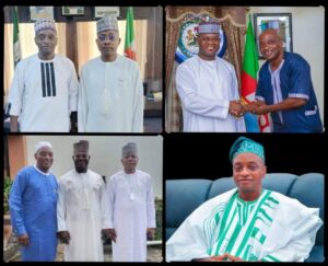 Hon. Isah Taofiq with Gov. Ododo and F-GYB