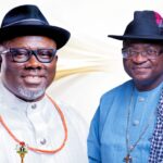 Delta State Governor. Rt. Hon. Francis Sheriff Oborevwori and Member representing Ughelli North, Ughelli South and Udu Federal Constituency in the House of Representatives, Rt. Revd. Francis Ejiroghene Waive